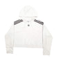 Womens White Adidas  Hoodie Jumper
