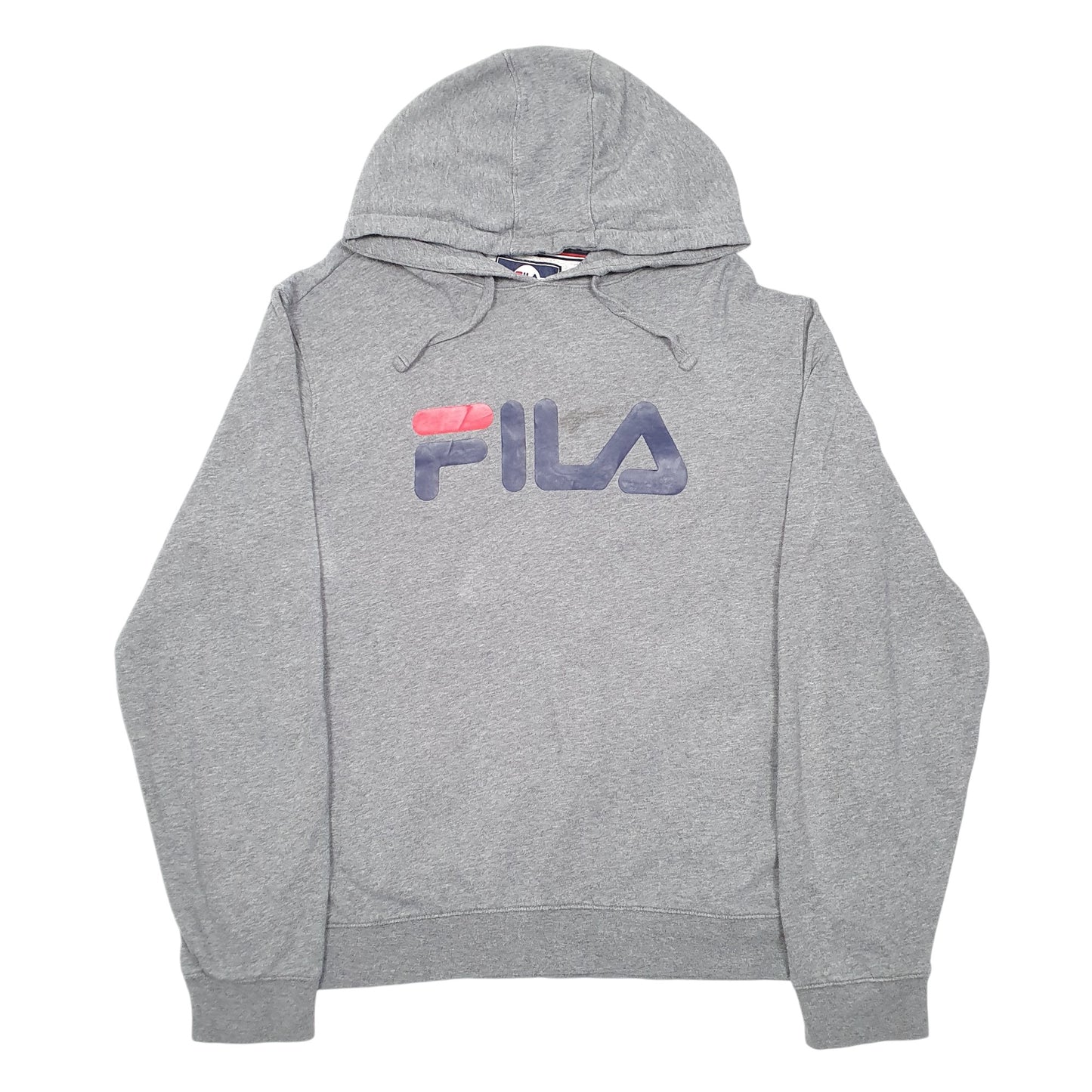 Mens Grey Fila  Hoodie Jumper