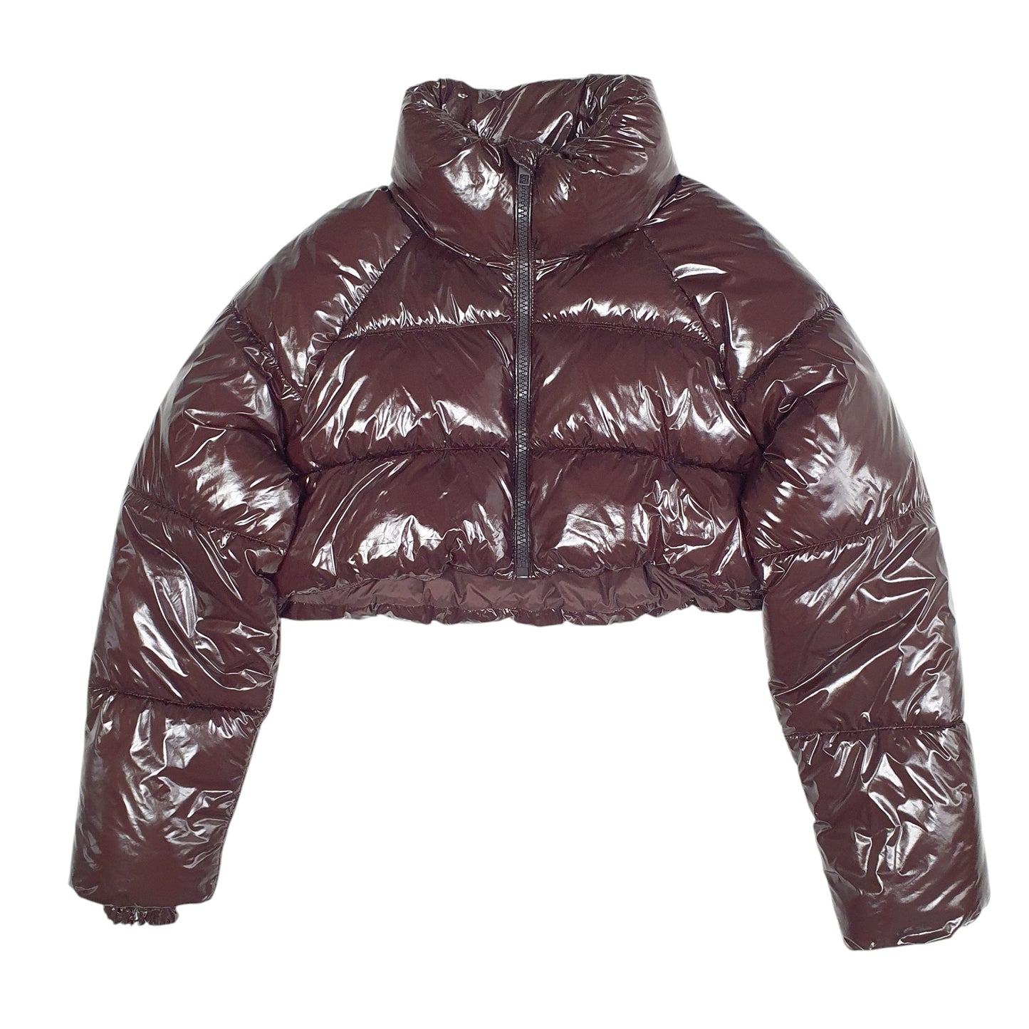 Womens Brown Zara Crop Top  Coat