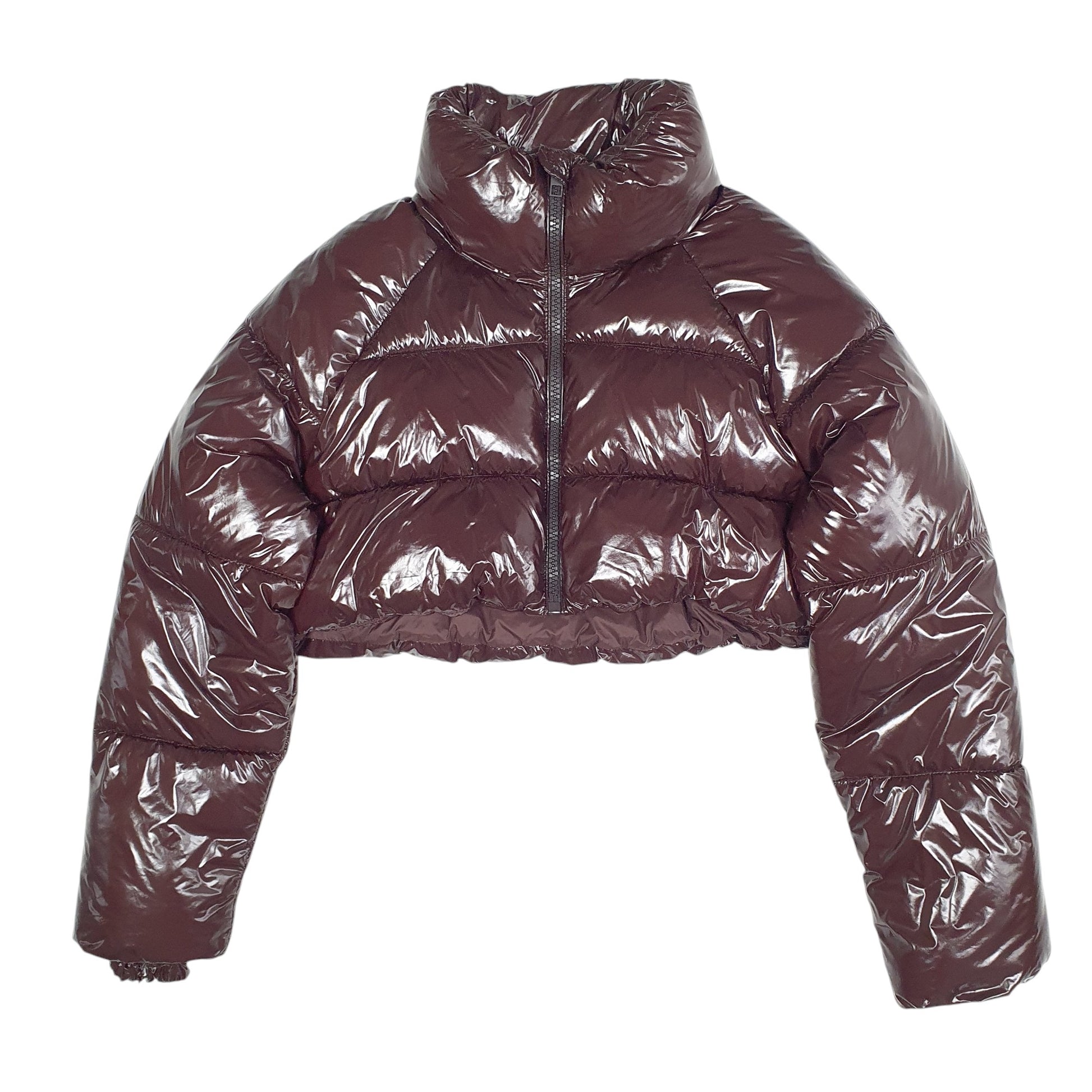 Womens Brown Zara Crop Top  Coat