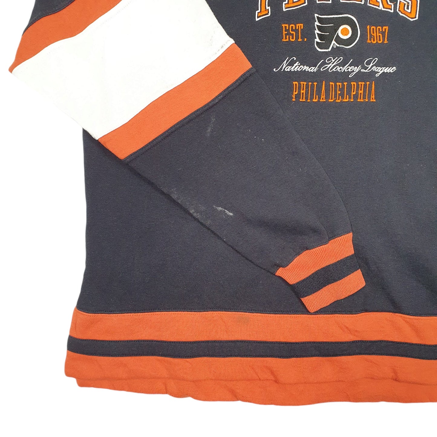 Mens Black NHL Philadelphia Flyers Hockey USA Crewneck Jumper