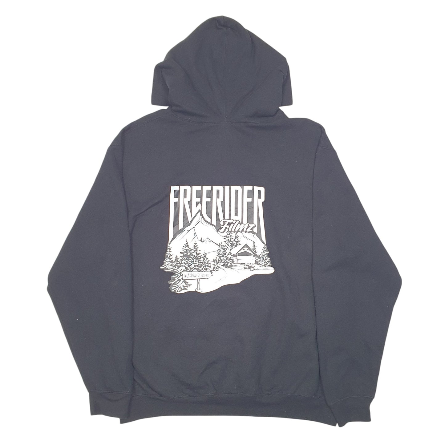 Mens Black Deluxe by M&O Freerider Filmz Snow Ski Hoodie Jumper