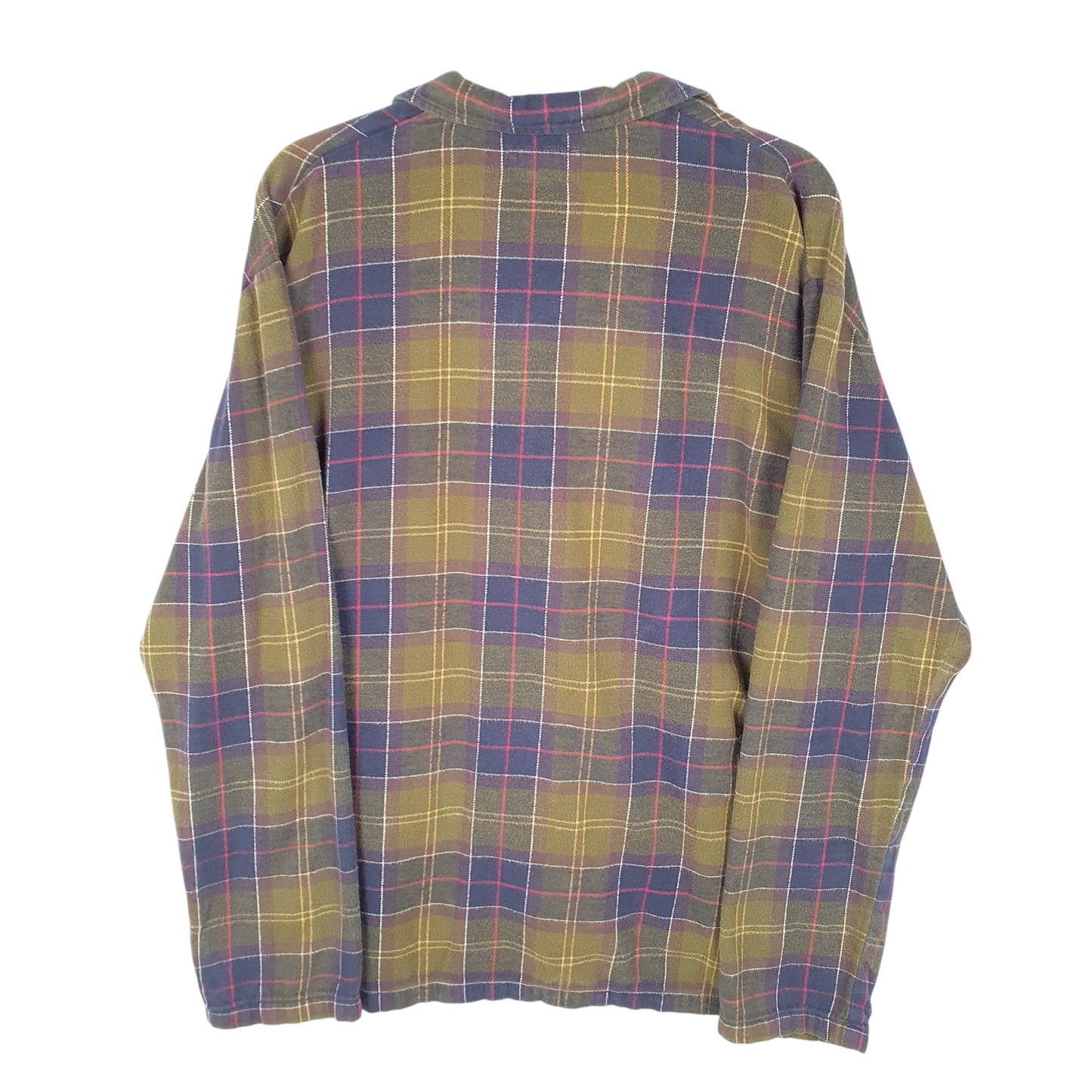 Mens Khaki Barbour Overshirt Shacket Long Sleeve Shirt