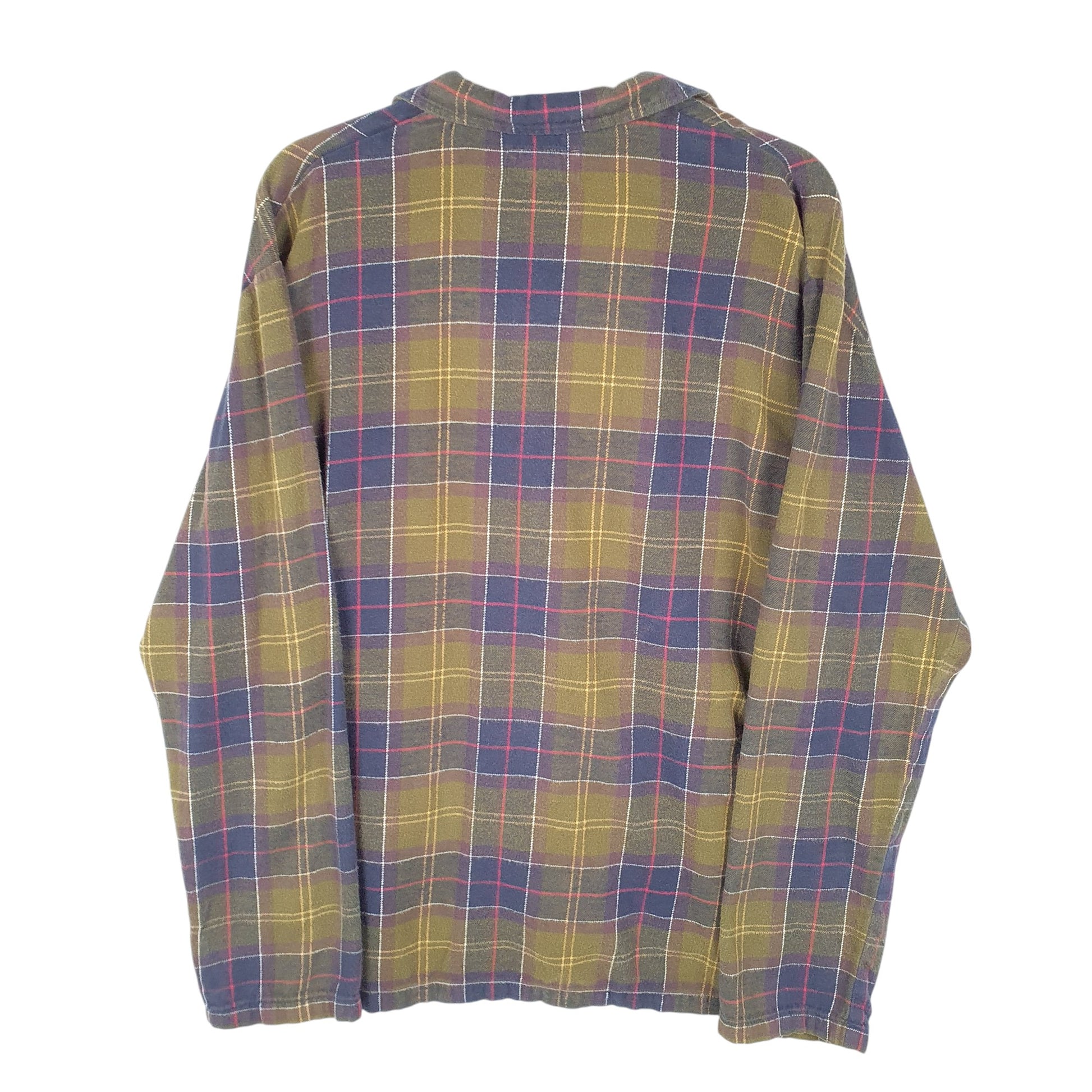 Mens Khaki Barbour Overshirt Shacket Long Sleeve Shirt