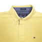 Mens Yellow Tommy Hilfiger  Short Sleeve Polo Shirt