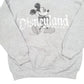 Mens Grey Hanes Disneyland Resort Mickey Mouse Crewneck Jumper