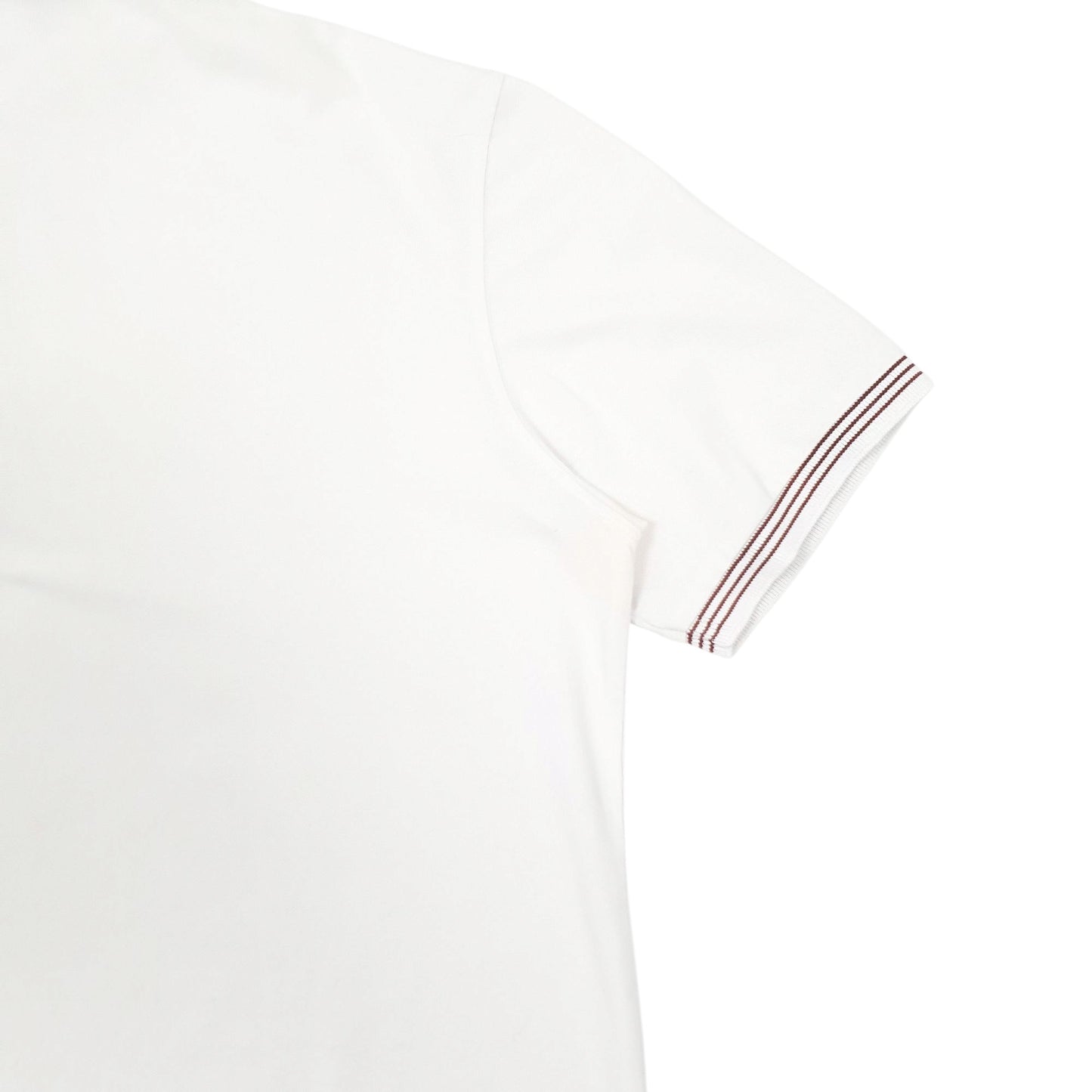 Mens White Burberry  Short Sleeve Polo Shirt