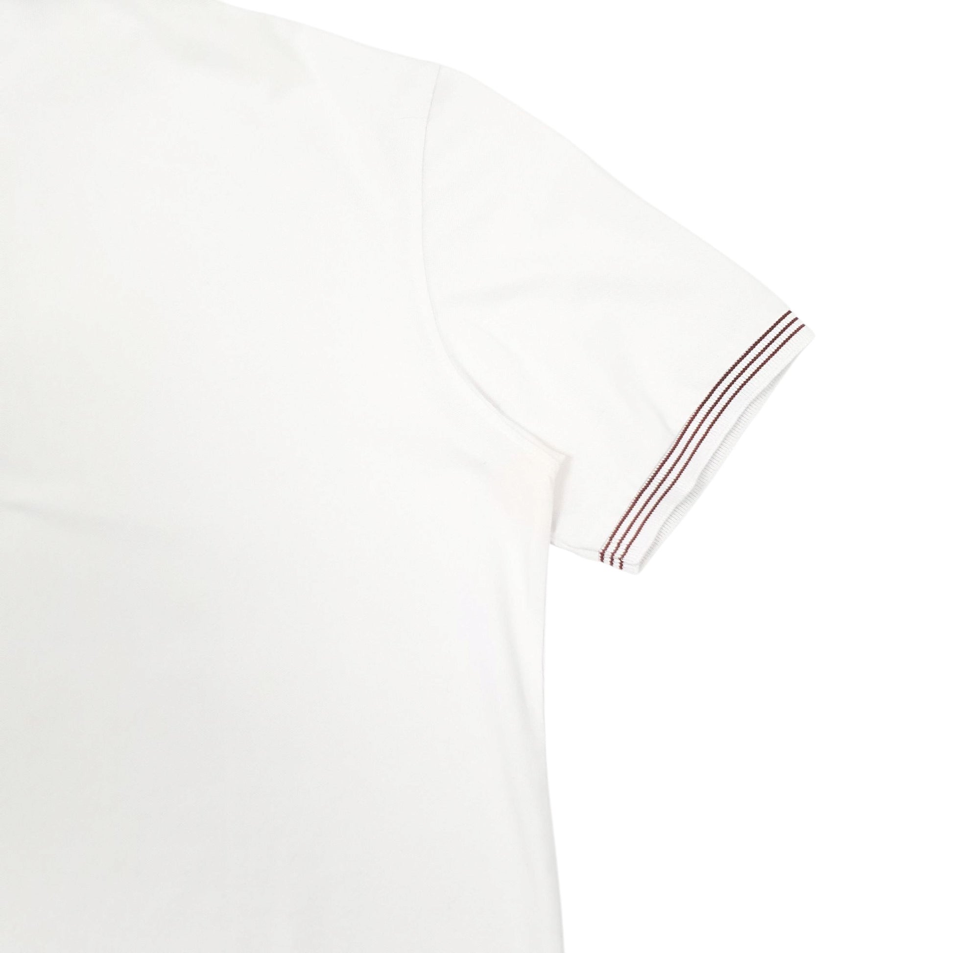 Mens White Burberry  Short Sleeve Polo Shirt