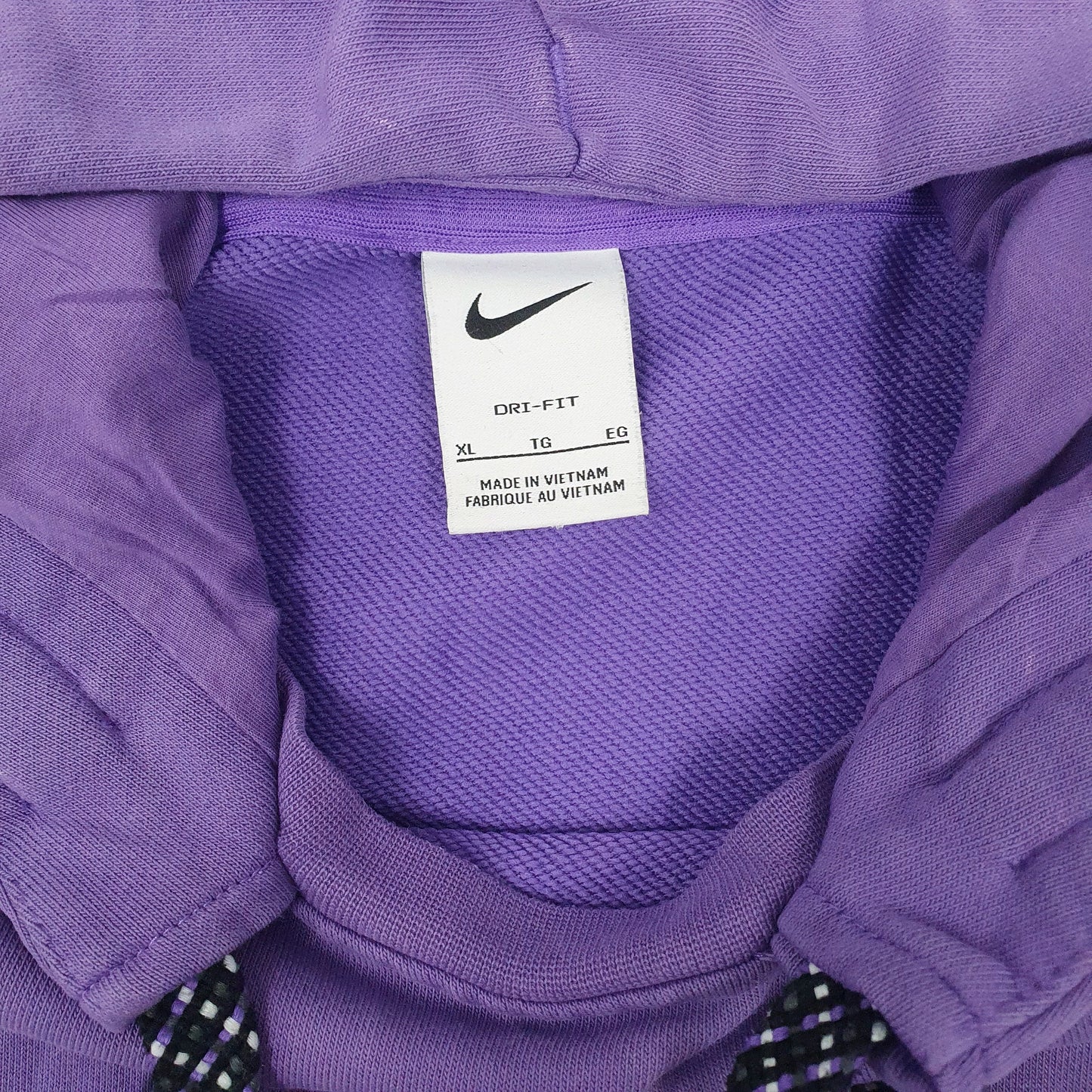 Mens Purple Nike Dri-Fit Hoodie Jumper