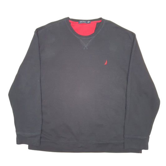 Mens Black Nautica  Crewneck Jumper