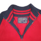 Mens Red Nautica Knit Quarter Zip Jumper