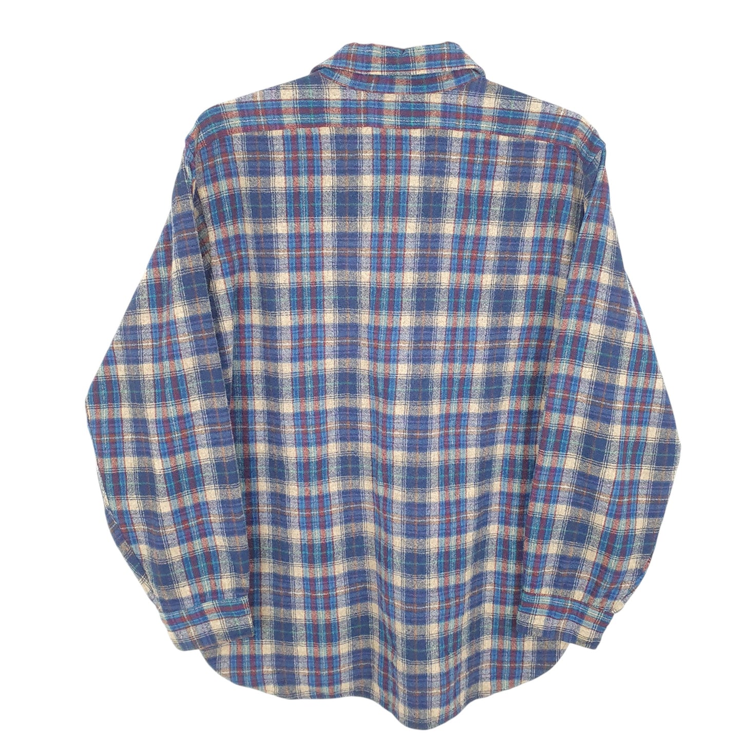 Mens Blue Pendleton Vintage Made In USA Overshirt Long Sleeve Shirt