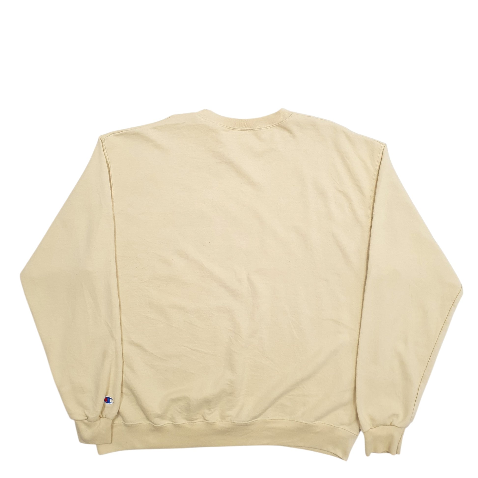 Mens Yellow Champion  Crewneck Jumper