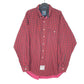 Mens Red Chaps Ralph Lauren Ski Overshirt Shacket Vintage Long Sleeve Shirt