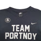 Mens Black Nike Spellout Team Portnoy Sport Crewneck Jumper