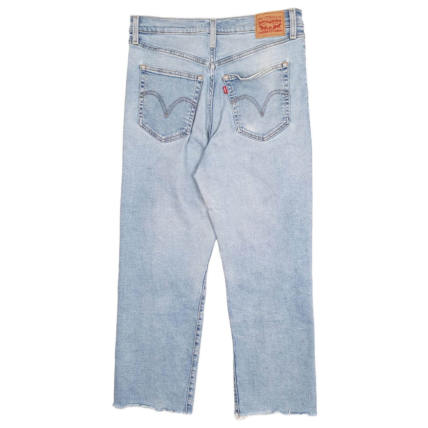 Womens Blue Levis High Rise Ribcage JeansW32 L27