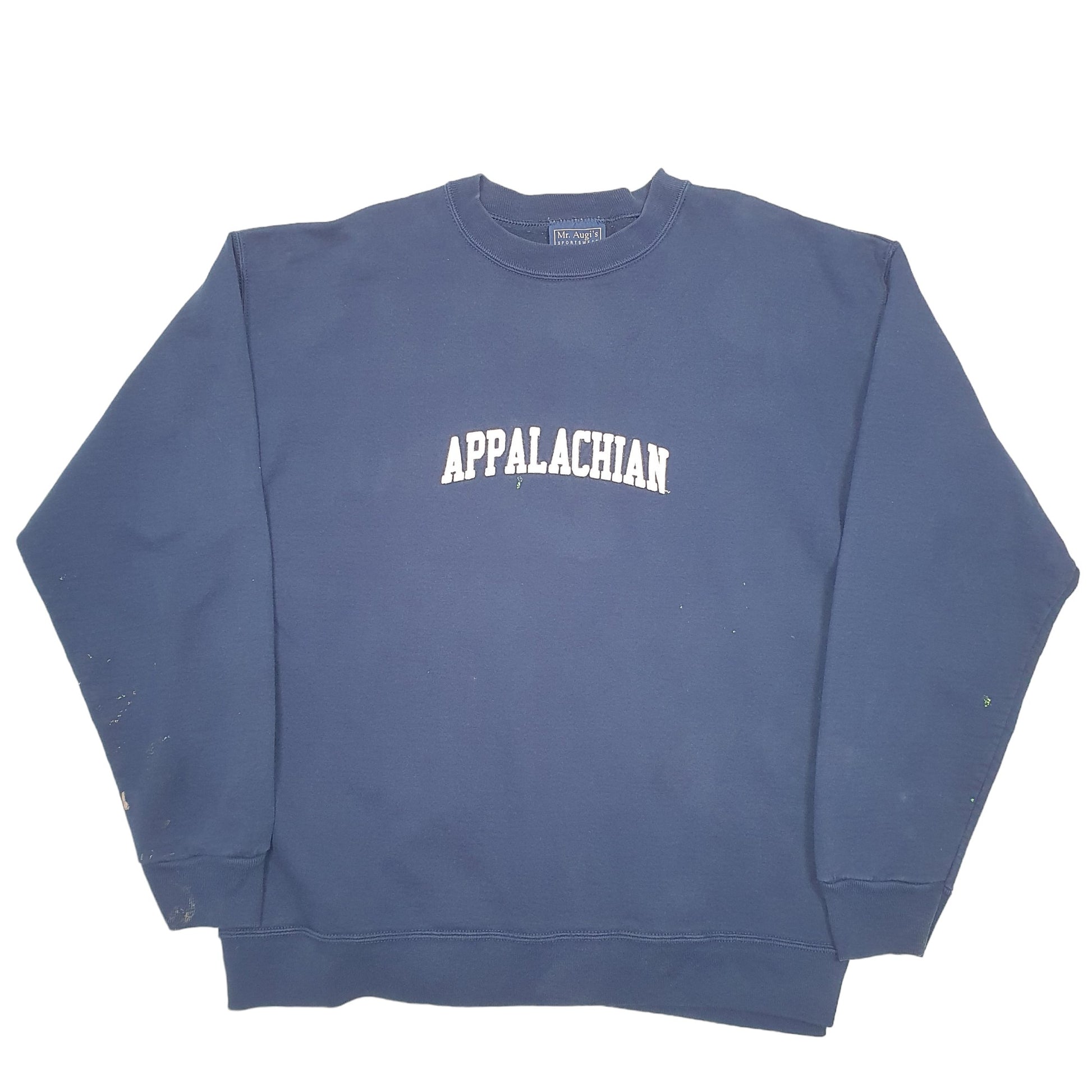 Mens Navy Mr Augis Sportswear Appalachian Mountains America Made In USA Crewneck Jumper