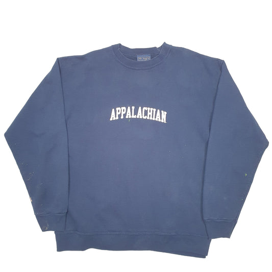Mens Navy Mr Augis Sportswear Appalachian Mountains America Made In USA Crewneck Jumper