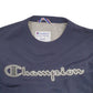 Mens Navy Champion Spellout Crewneck Jumper