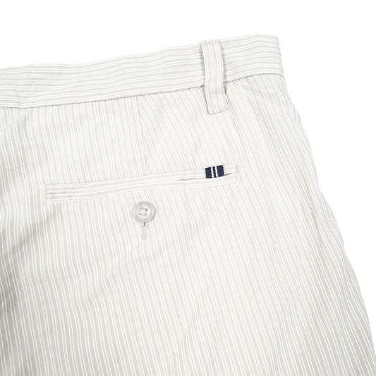 Mens Cream Nautica Trimmer Striped Chino Shorts