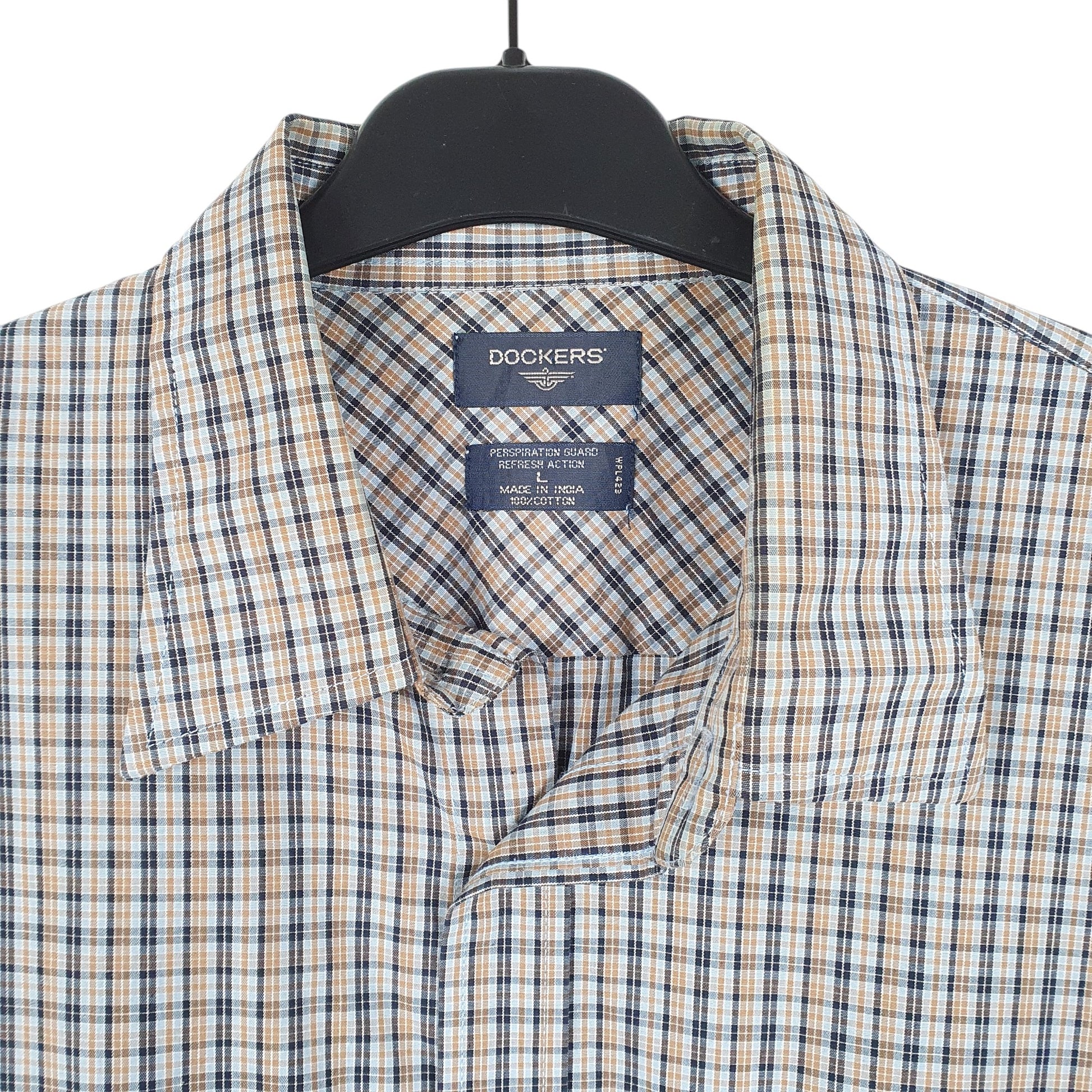 Mens Blue Dockers  Long Sleeve Shirt