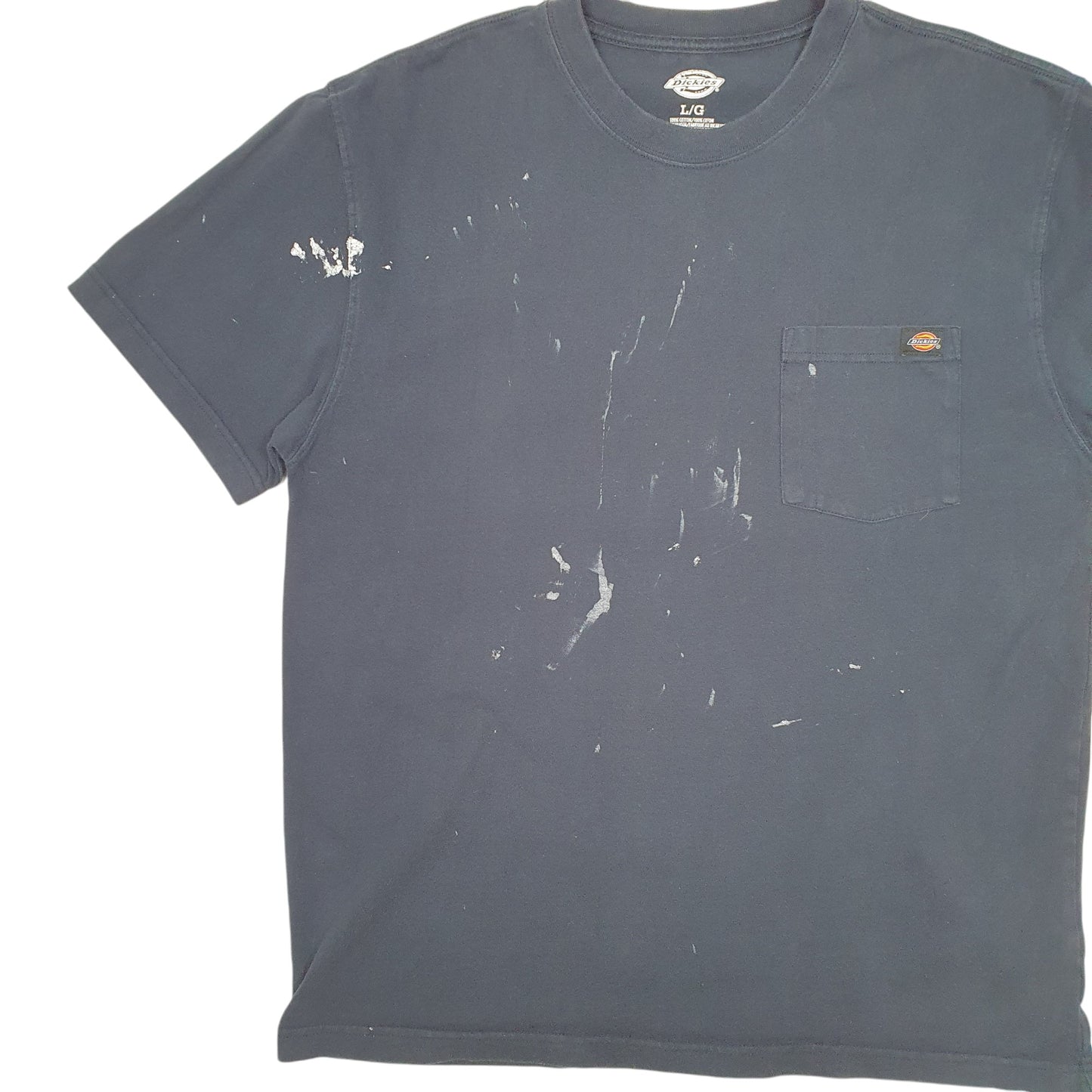 Mens Navy Dickies Pocket Workwear Short Sleeve T Shirt