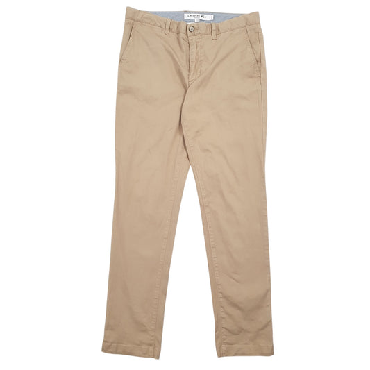 Mens Beige Lacoste  Chino Trousers