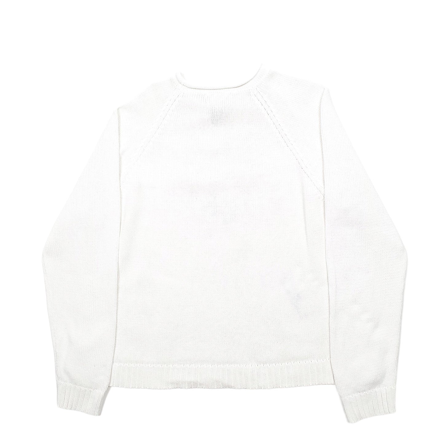 Womens White Lauren Ralph Lauren Knit Crewneck Jumper