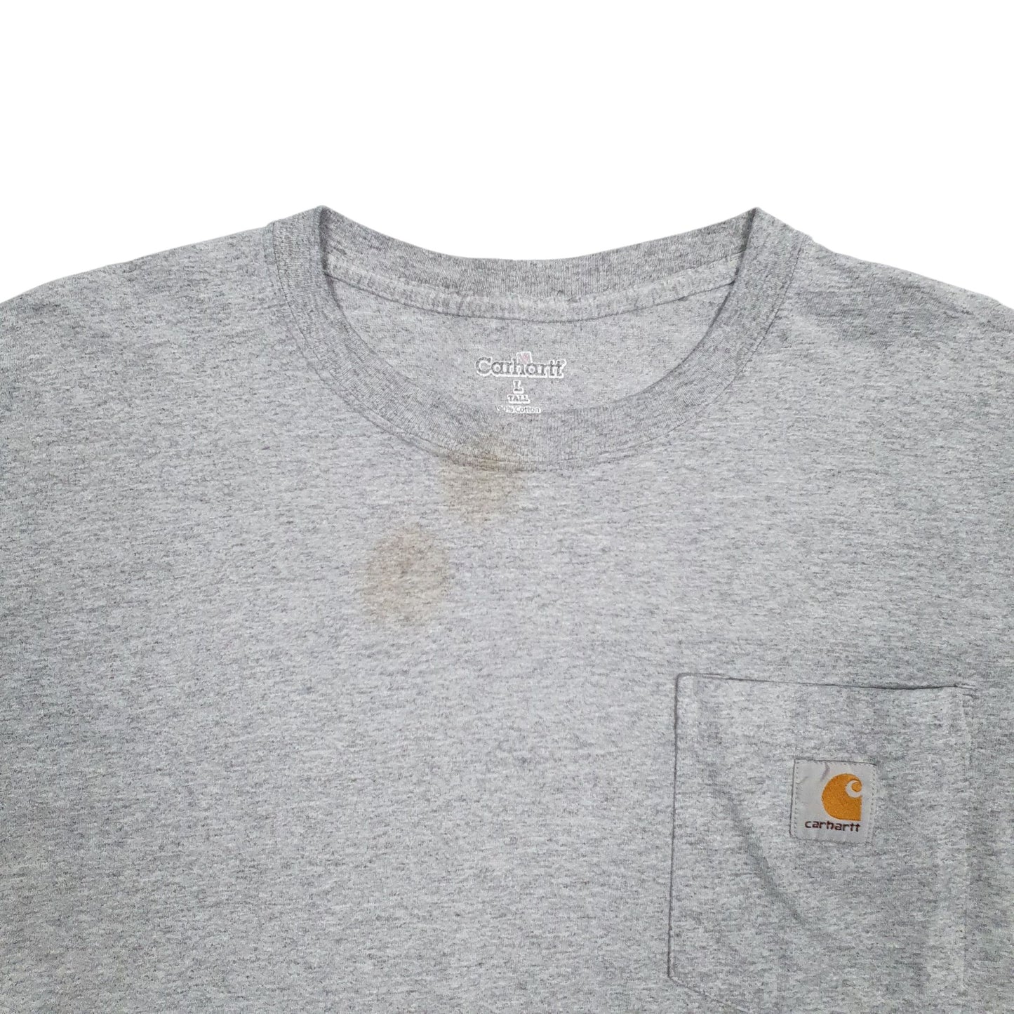 Womens Grey Carhartt Croptop Short Sleeve T Shirt