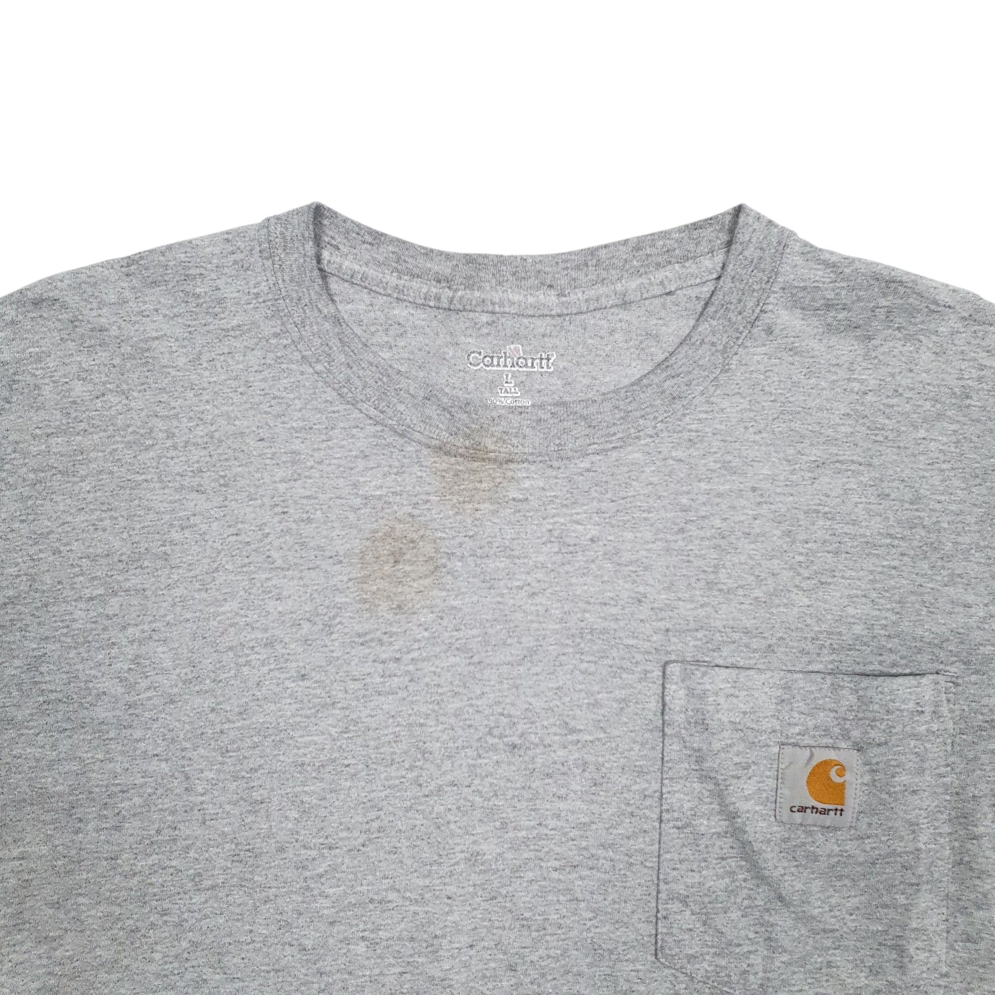Womens Grey Carhartt Croptop Short Sleeve T Shirt