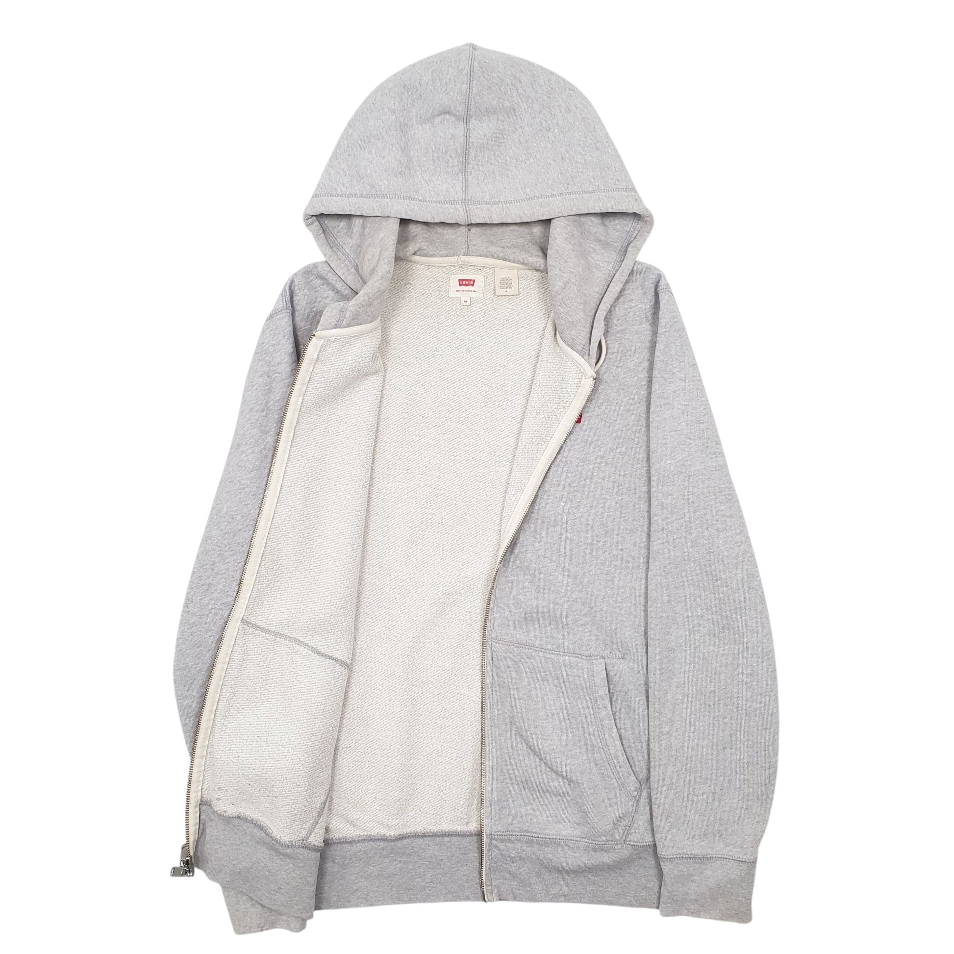 Mens Grey Levis  Full Zip Jumper