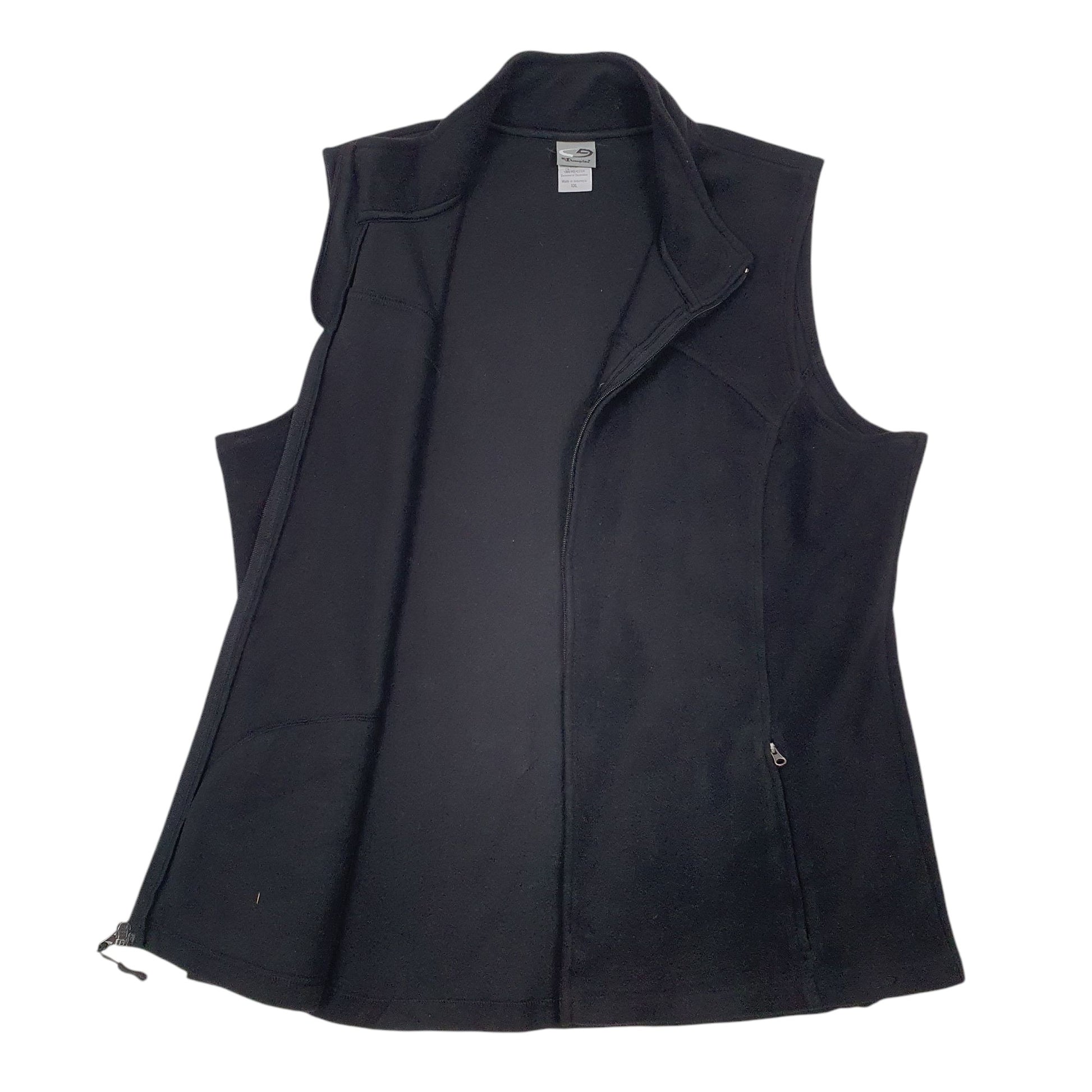 Womens Black Champion  Gilet Jumper