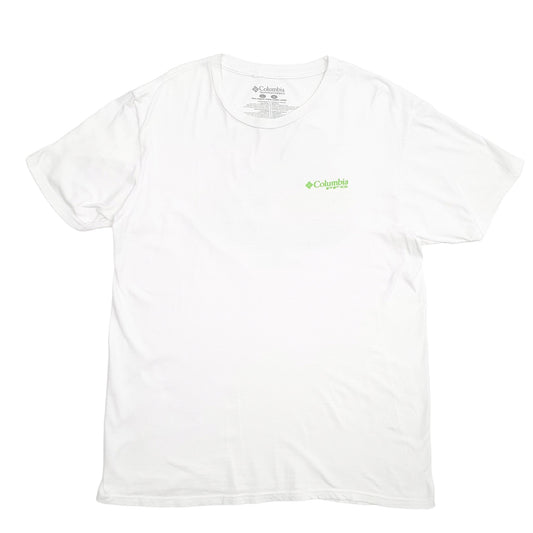 Mens White Columbia Sportswear PFG Fishing Short Sleeve T Shirt