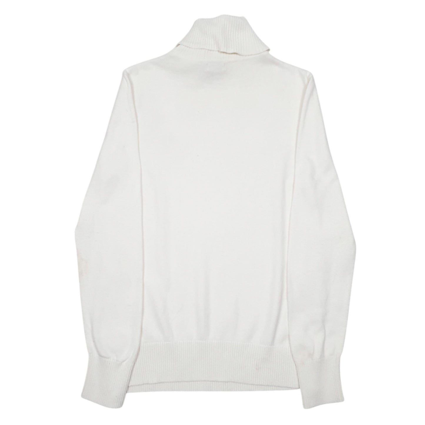 Womens Cream L.L.Bean Roll Knit Blend Turtle Neck Jumper