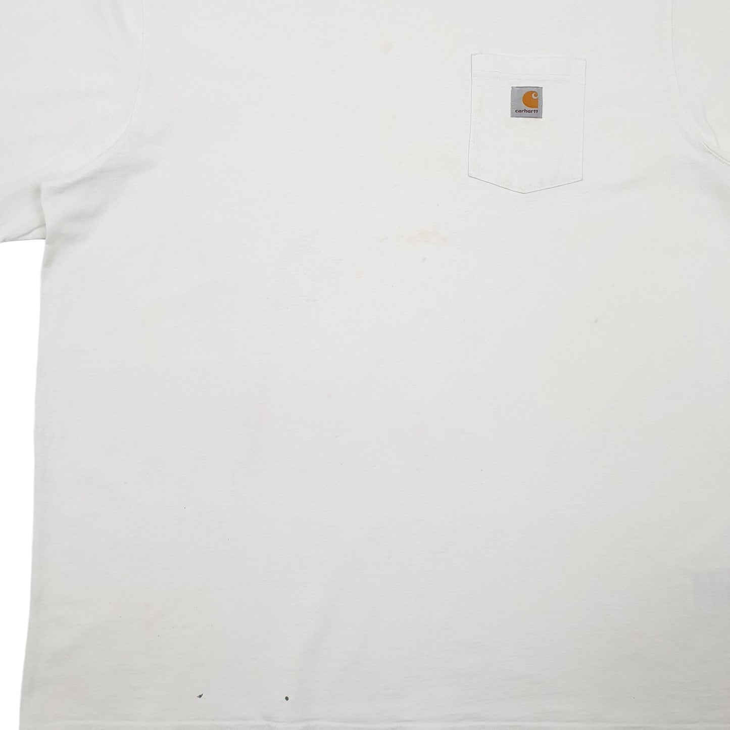 Mens White Carhartt Loose Fit Short Sleeve T Shirt
