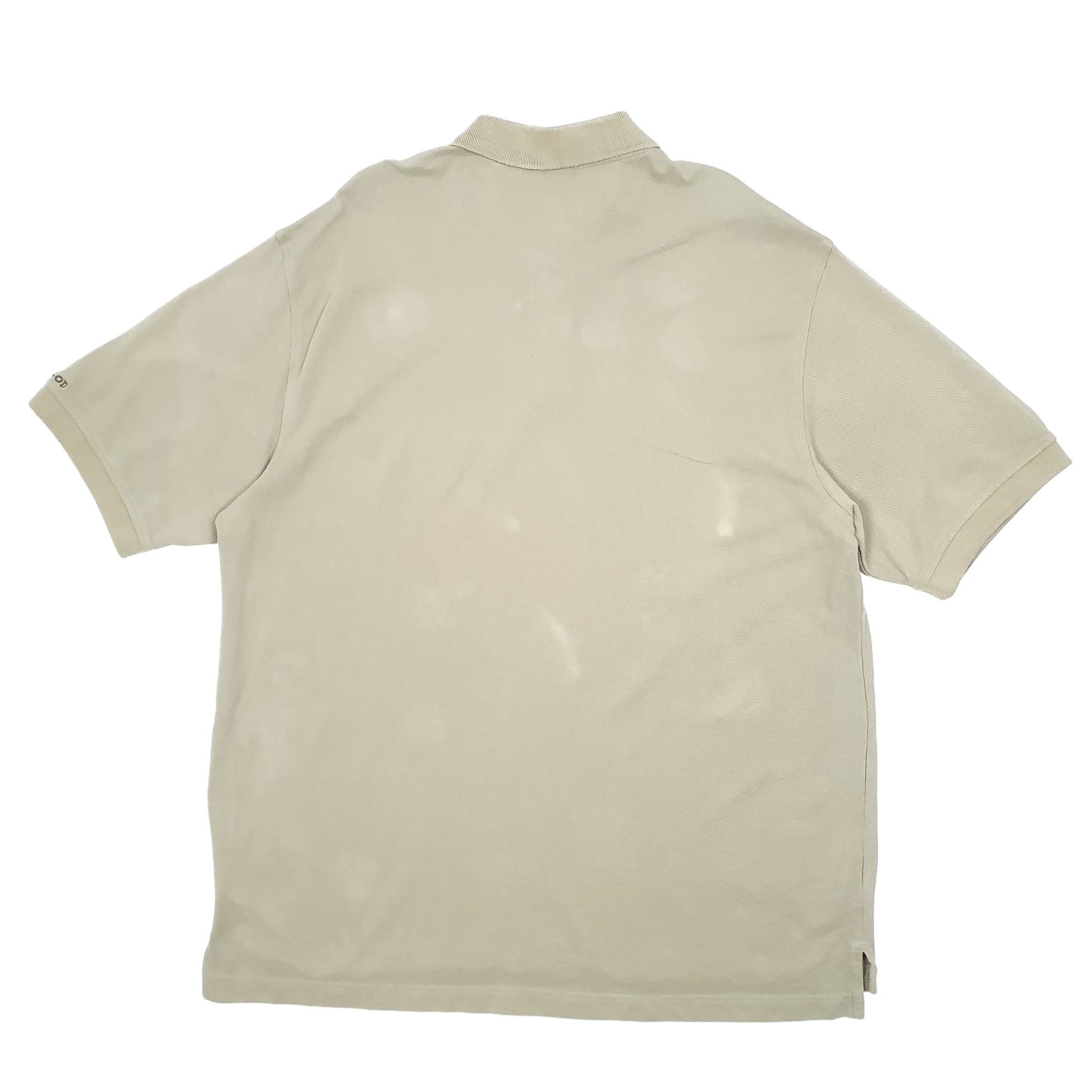 Mens Khaki Izod  Short Sleeve Polo Shirt