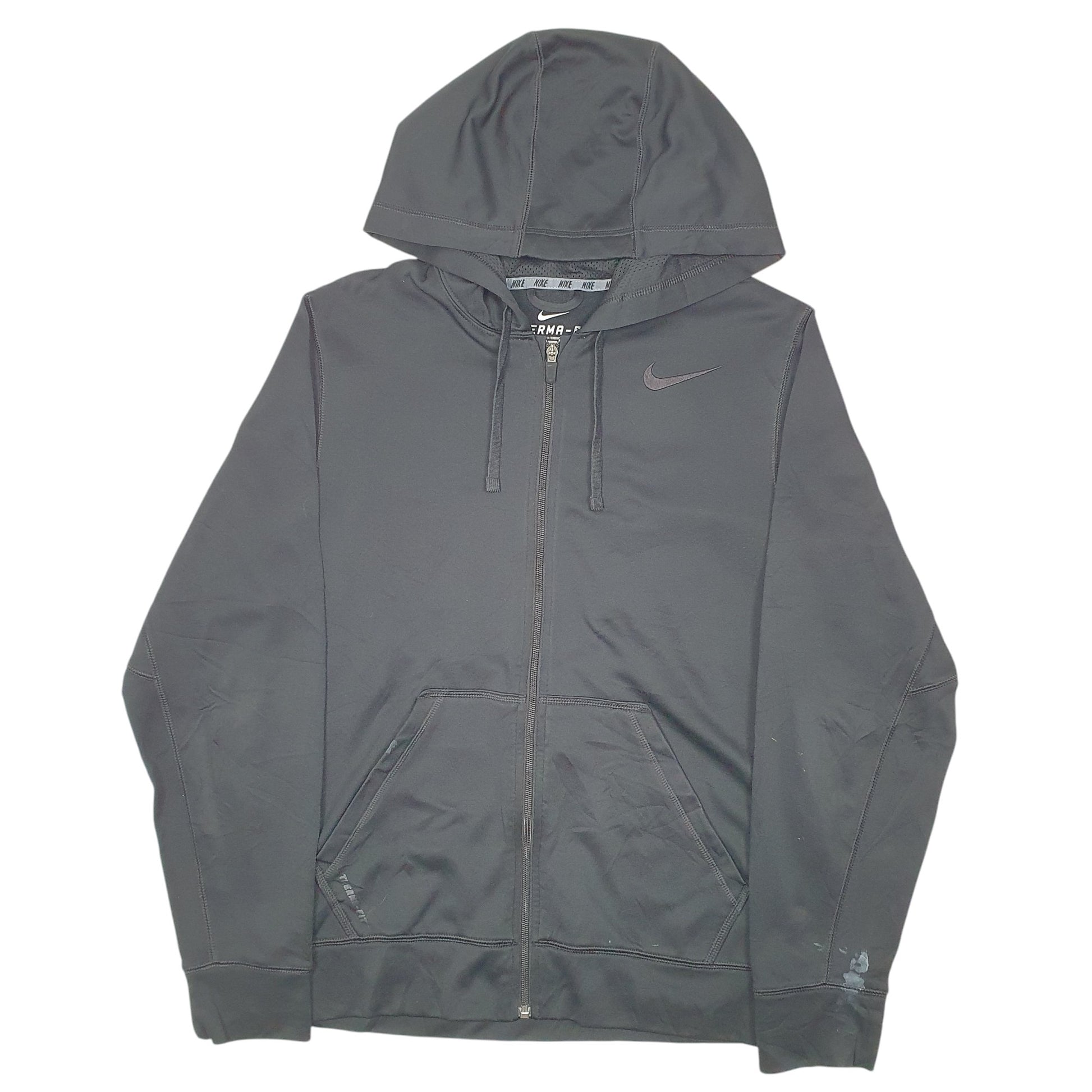 Mens Black Nike Hoodie Active Therma Fit Full Zip Jumper