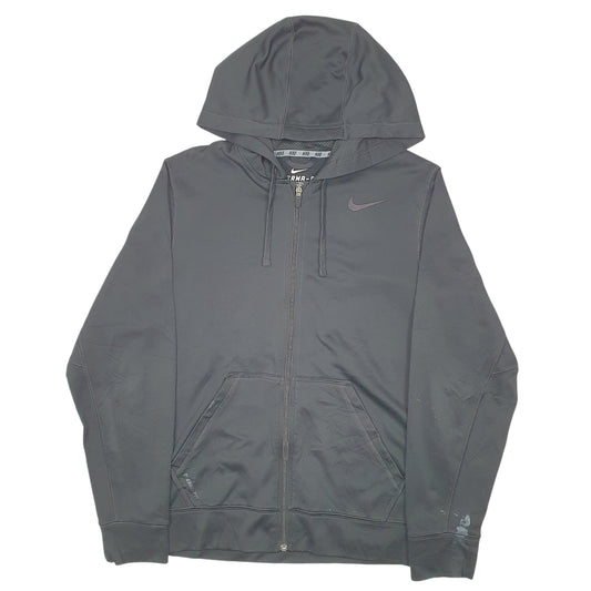 Mens Black Nike Hoodie Active Therma Fit Full Zip Jumper