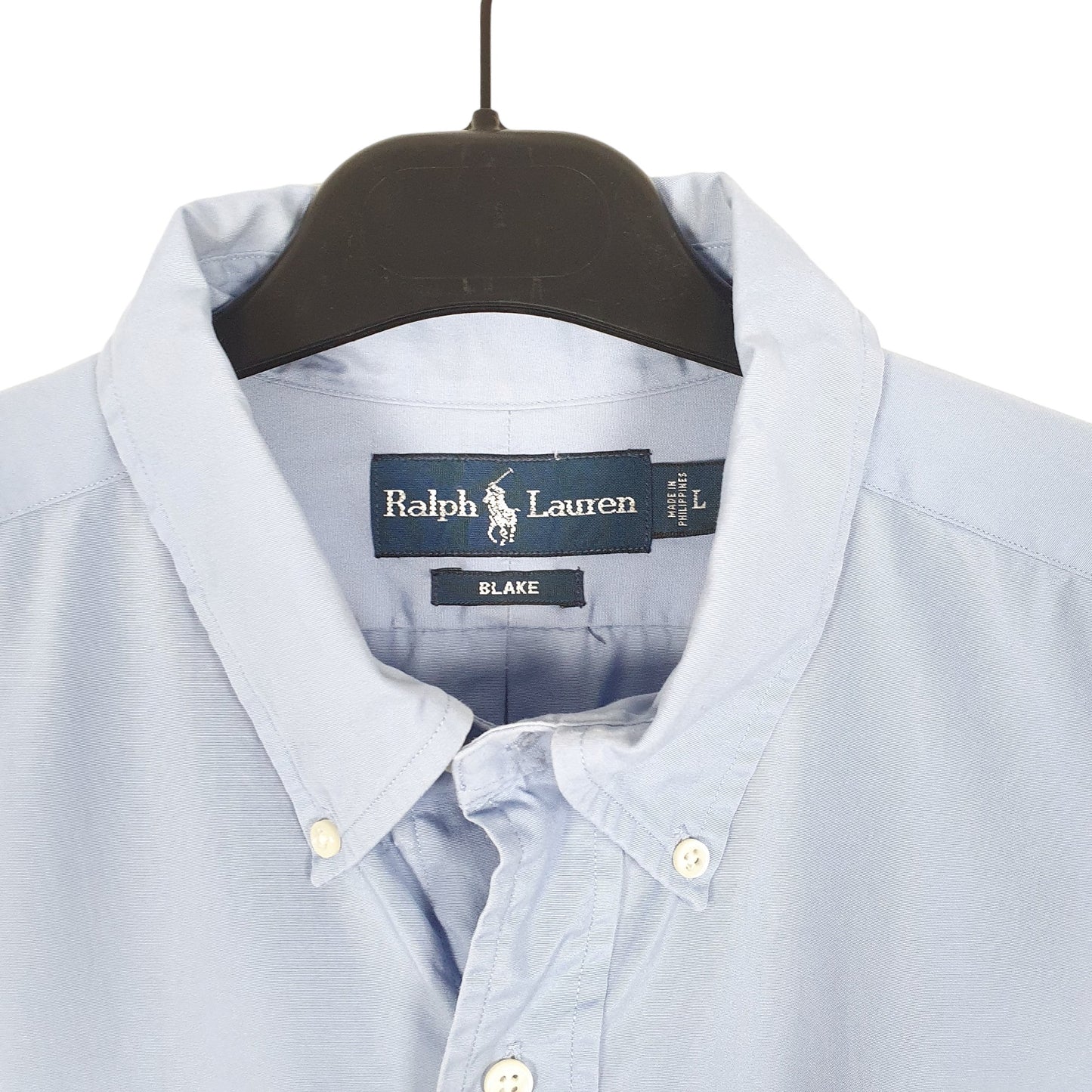Mens Blue Ralph Lauren Oxford Long Sleeve Shirt