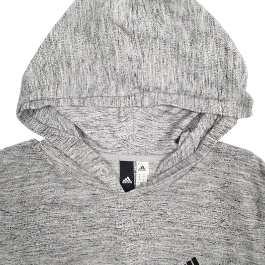 Womens Grey Adidas  Hoodie Jumper