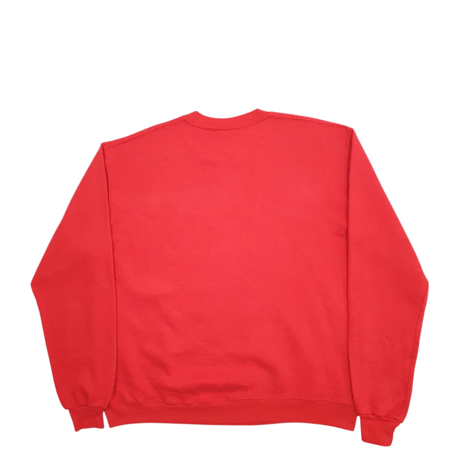 Mens Red Russell Athletic University Of Amsterdam Made In USA Vintage 90's Crewneck Jumper