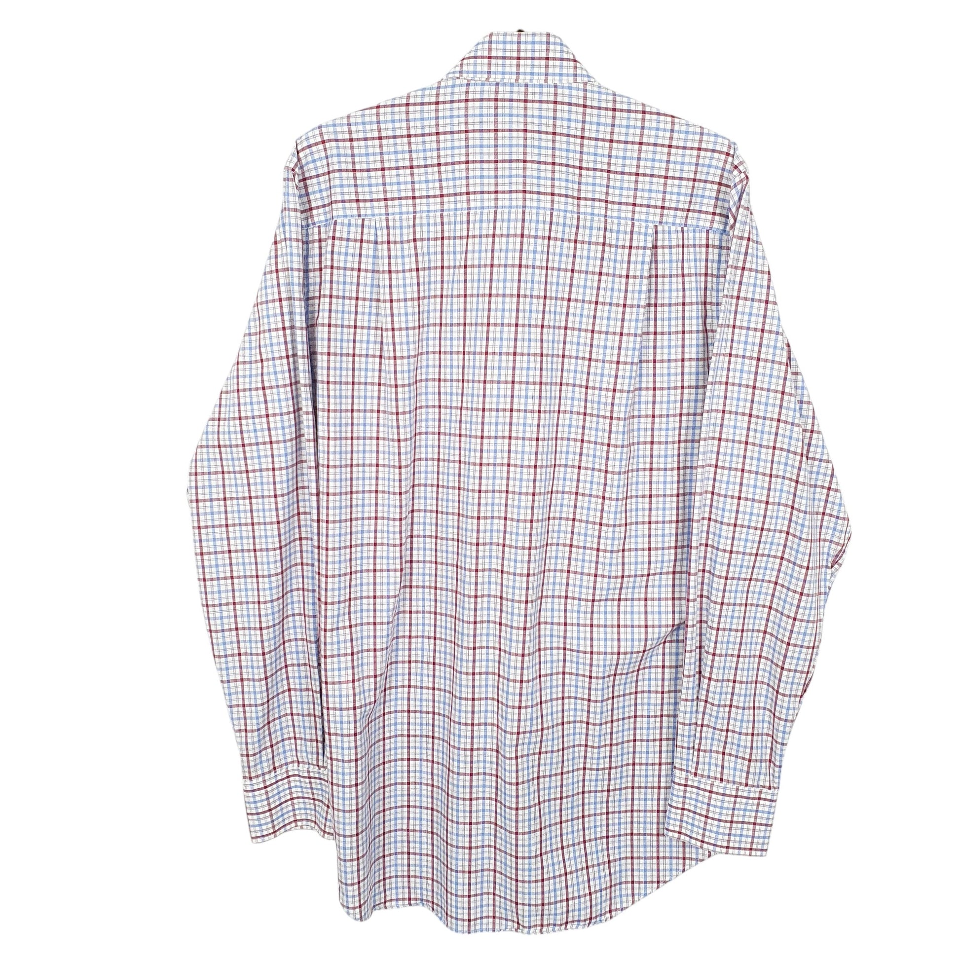 Mens White David Donohue Trim Long Sleeve Shirt