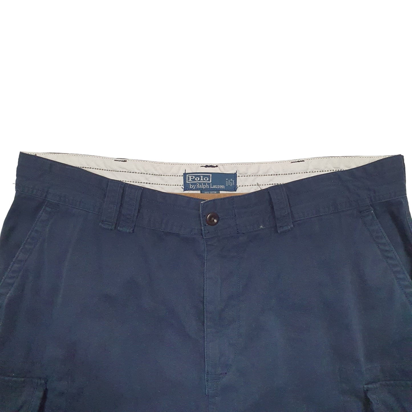 Mens Navy Polo Ralph Lauren Vintage 90's Cargo Shorts