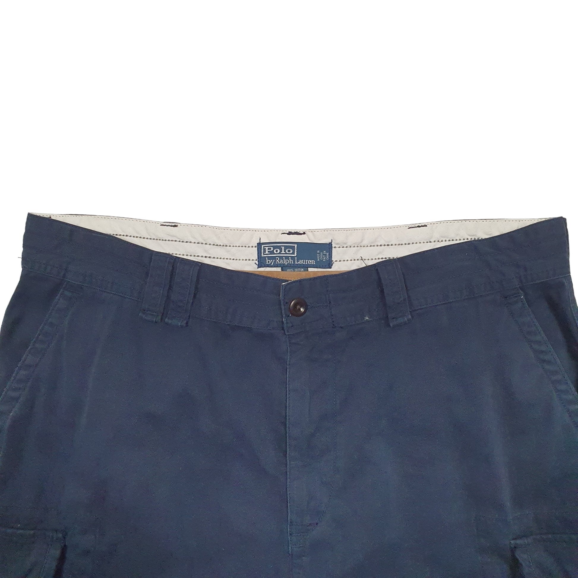 Mens Navy Polo Ralph Lauren Vintage 90's Cargo Shorts