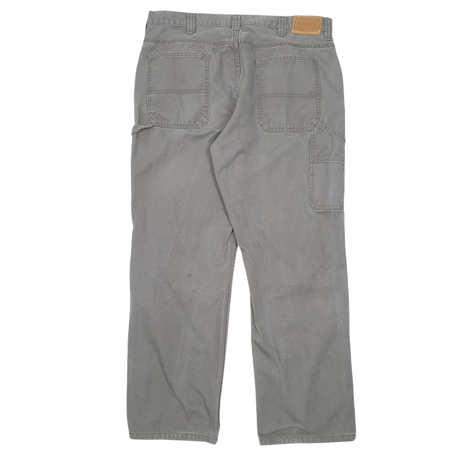 Mens Khaki Schmidt Workwear Carpenter Trousers