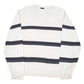 Mens Cream Nautica Knit Striped Crewneck Jumper