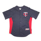 Mens Navy Majestic MLB Baseball Jersey Minnesota Twins Vintage Short Sleeve T Shirt