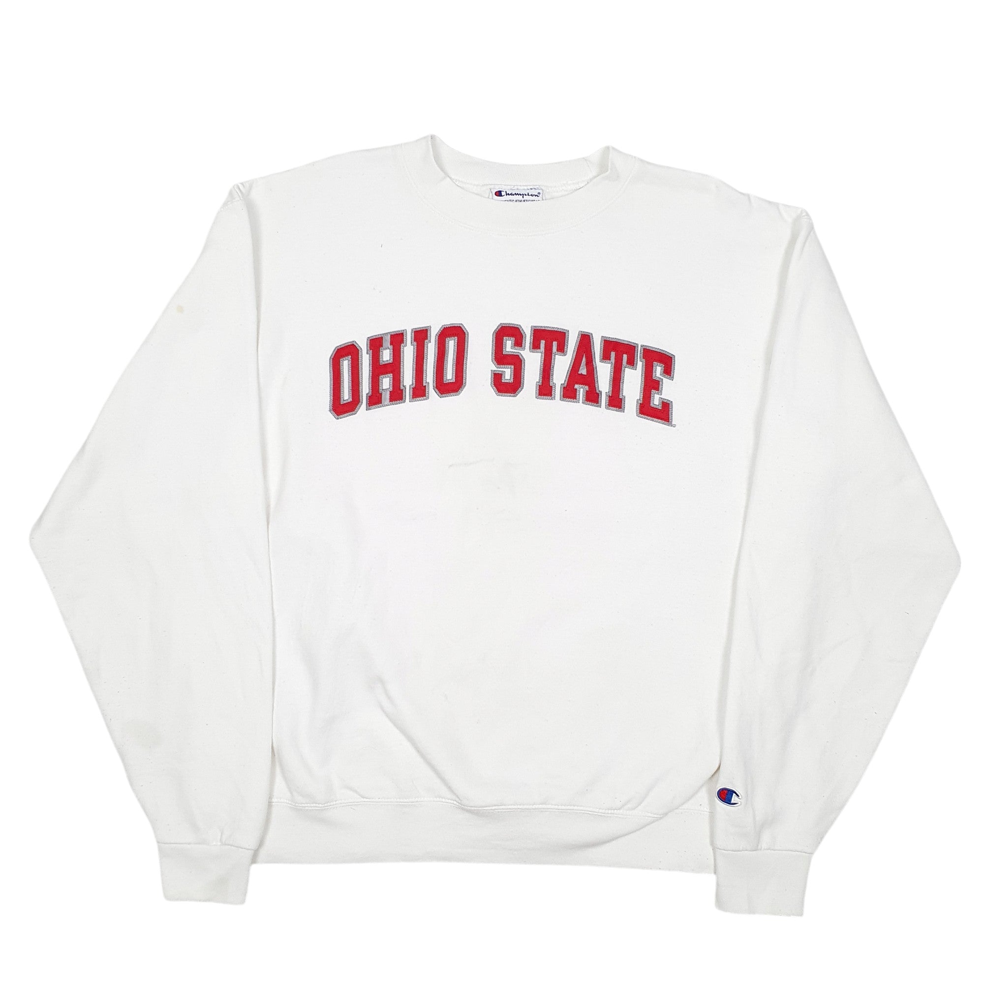 Champion Ohio State College USA Spellout Crewneck Cotton Sweatshirt Jumper L