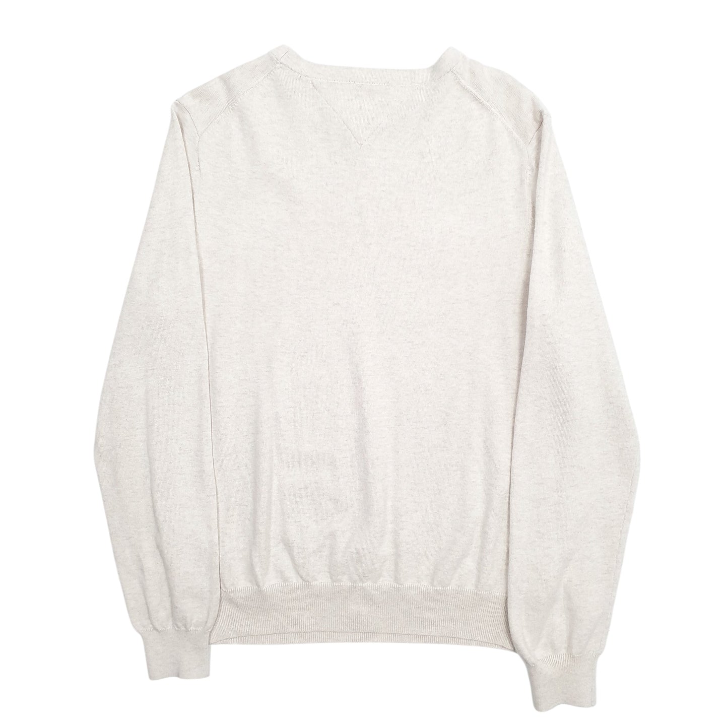 Mens Cream Tommy Hilfiger  Crewneck Jumper