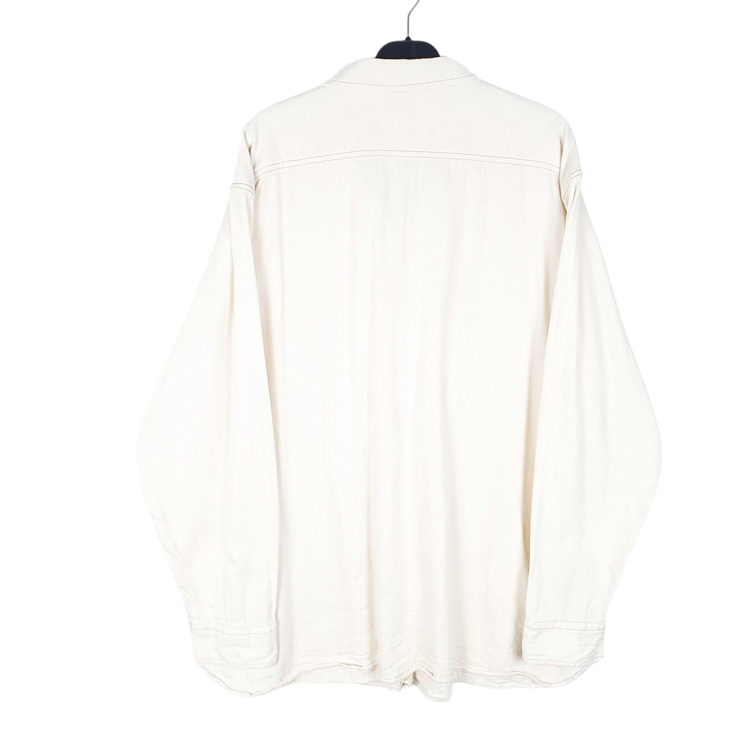 Mens Cream Levis Casual Heavy Overshirt Shacket Relaxed Long Sleeve Shirt